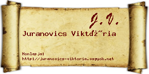 Juranovics Viktória névjegykártya