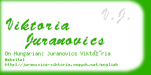 viktoria juranovics business card
